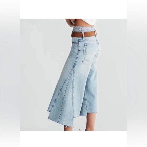 Free people ripple wide leg crop jeans size 28 - Picture 2 of 7